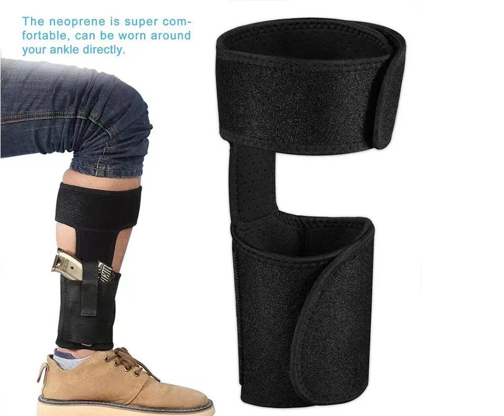 户外腿部隐形枪套CS战术多功能便捷式通用型透气腿套运动工具脚套 