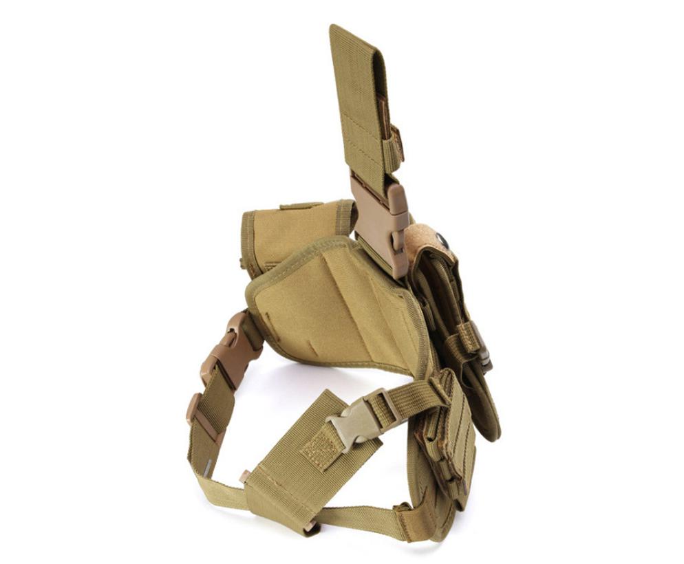 多功能腰式cs迷彩龙卷风枪套保护快拔套户外组合战术枪包 