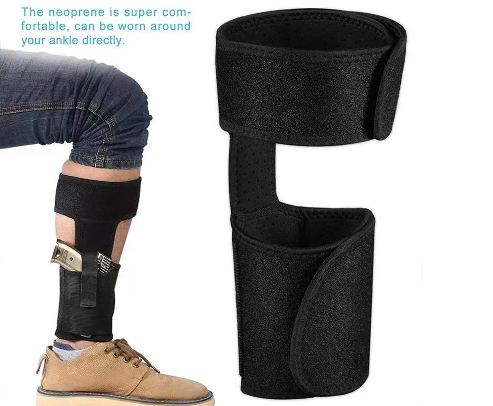 户外腿部隐形枪套CS战术多功能便捷式通用型透气腿套运动工具脚套 