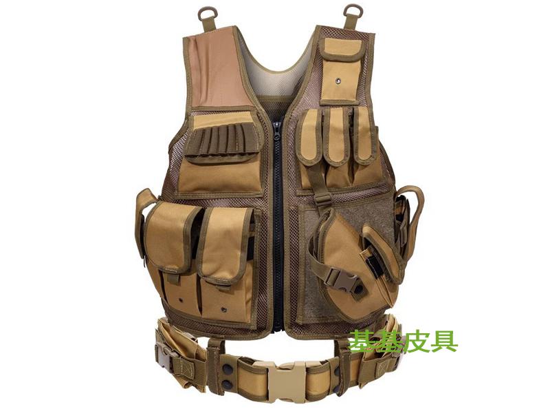 战术背心马甲网眼网孔透气耐磨户外训练执勤防护装备 