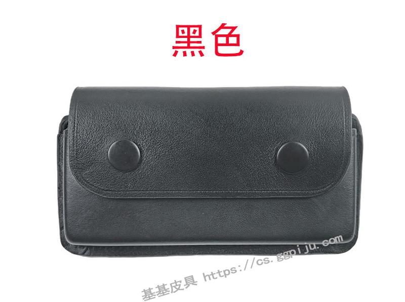 97-2单仓5孔牛皮套97式18.4mm霰弹套黄款折叠5发弹包真皮双排弹套 