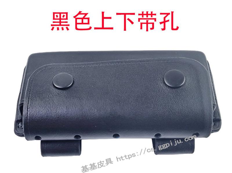 97-2单仓5孔牛皮套97式18.4mm霰弹套黄款折叠5发弹包真皮双排弹套 